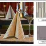 TOVAGLIA 120X120 AIRLAID INFINITY OCRA