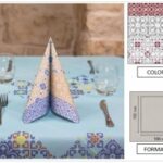 TOVAGLIA 100X100 AIRLAID MAIOL"IKE BORDEAUX