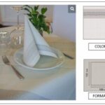 TOVAGLIA 100X100 AIRLAID METROPOLITAN PERLA