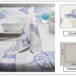 TOVAGLIA 100X100 AIRLAID YACHT CLUB AVORIO