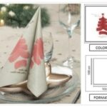 TOVAGLIA NATALE SU TELA 100X100 CM NEVE