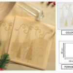 TOVAGLIOLO CHRISTMAS 40X40 CM ORO