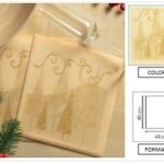 TOVAGLIOLO CHRISTMAS 40X40 CM CHAMPAGNE