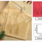 TOVAGLIOLO CHRISTMAS 40X40 CM ROSSO