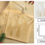 TOVAGLIA CHRISTMAS 100X100 CM ORO