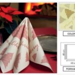 TOVAGLIOLO ALBERO DI STELLE 40X40 CM ORO