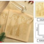 TOVAGLIA CHRISTMAS 100X100 CM CHAMPAGNE