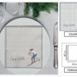 TOVAGLIOLO CORTINA 40X40 CM ARGENTO