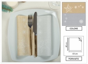 WEB_063701397.jpg TOVAGLIOLO STELLA POLARE 40X40 CM ARGENTO - immagine 1