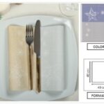 TOVAGLIOLO STELLA POLARE 40X40 CM BLU