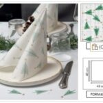 TOVAGLIOLO TANNENBAUM 40X40 CM VERDE