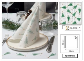 WEB_063701400.jpg TOVAGLIOLO TANNENBAUM 40X40 CM VERDE - immagine 1