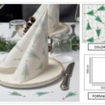 TOVAGLIA TANNENBAUM 100X100 CM VERDE