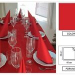 TOVAGLIOLO BIOLEAF PIEGA 8 40X40 CM ROSSO