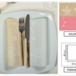 TOVAGLIOLO STELLA POLARE 40X40 CM  ROSSO