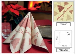 WEB_063703098.jpg TOVAGLIOLO ALBERO DI STELLE 40X40 CM ROSSO - immagine 1