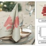 TOVAGLIOLO NATALE SU TELA 40X40 CM NATURALE