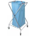 PORTASACCO ACCIAIO CROMATO QUADRO S/COPERCHIO - SA/X T