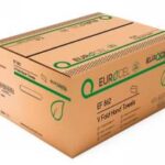 ASCIUGAMANI A "V" RICICLATI MARRONE 21X21 2 VELI