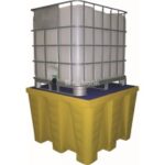 VASCA IN POLIETILENE MAXI RITENZIONE GIALLO LT. 1200