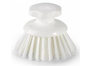 WEB_197400005.jpg SPAZZOLA ROTONDA BIANCA DIAMETRO MM. 120X120X105 "HYGIENE" - immagine 1