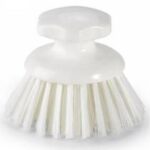 SPAZZOLA ROTONDA BIANCA DIAMETRO MM. 120X120X105 "HYGIENE"