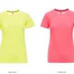 T-SHIRT SUNSET LADY DONNA MANICA CORTA FLUO TG. XS-2XL