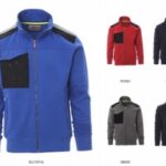 FELPA WORK 2.0 FULLZIP BICOLORE VARI COLORI TG. XS-5XL