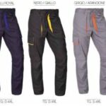PANTALONE GABARDINE BICOLORE MULTIT. CON TOPPE TG.4XL
