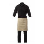 GREMBIULE SHOP UNISEX ALLA FRANCESE KAKI TG. UNICA