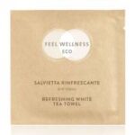 BUSTINA SALVIETTA CARTA LIMONE 5,3X7 "FEEL WELLNESS ECO"