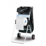 PORTA BOBINE CON RUOTE E PORTASACCO "CDC" BIANCO