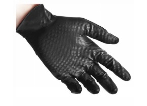 WEB_291100020.jpg GUANTI NITRILE REFLEXX N85 NERO S/P. TG. M/XXL - immagine 1