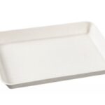 ASSIETTE KANOPÉE 200X150X20MM PUL.CANNE BLANCHE LAMIN. PLA
