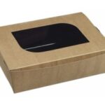 BARQUETTE SNACKING CARTON+COUVERCLE FENÊTRE ATTENANT 1000ML