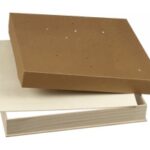 BOÎTE MODULO CARRÉE EN BOIS FOND 350 + COUVERCLE