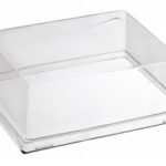 COUVERCLE TRANSP.X ASSIETTE QUARTZ PULPE CANNE 160X100MM