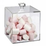 CUBE PMMA 150X150X150MM TRANSPARENT ÉPAISSEUR 3MM+COUVERCLE