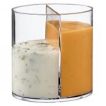 ELLIPSE 2 COMPARTIMENTS TRANSPARENT