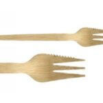 FOURCHETTE BAMBOU 3 DENTS BORD COUPANT 130 MM