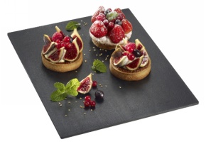 WEB_317800756.jpg PLAQUE DE PRÉSENTATION TEXTURE ARDOISE GN 1/2 265X325X7 MM - immagine 1