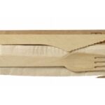 SACHET PAPIER 3/1 COUVERTS BOIS