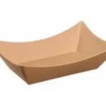 BARQUETTE SNACKING LOOP 220X145X65MM EN PP BEIGE FONCÉ