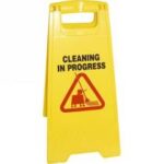 SEGNALE DI PERICOLO: "ATTENZIONE PAVIMENTO BAGNATO" COMPLETO