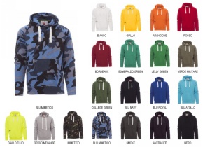 WEB_ATLANTA.jpg FELPA ATLANTA + CON CAPPUCCIO VARI COLORI TG. XS-5XL - immagine 1