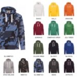 FELPA ATLANTA + CON CAPPUCCIO VARI COLORI TG. XS-5XL