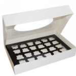 SCATOLA TRASPORTO CATERING MEDIUM 460X310X80 CARTONE BIANCO