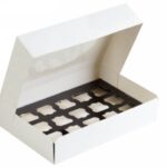 SCATOLA TRASPORTO CATERING SMALL 360X250X80MM CARTONE BIANCO