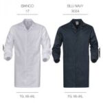 CAMICE MASSAUA 290 GR.M.Q. BLU-BIANCO EXTRA TAGLIA 4XL-5XL