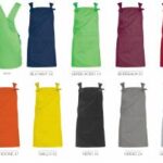 GREMBIULE PRONTA CONS. CHIUSURA LATERALE C/BOTTONI VARI COL.